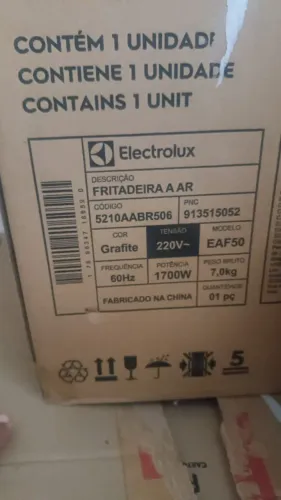 FRITADEIRA A AR - 220 V - GRAFITE - MODELO EAF50