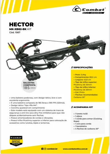 Balestra Composta 185 libras 