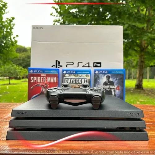 Console PlayStation 4 Pro 1TB 4K | Seminovo Impecável + Controle e Jogo