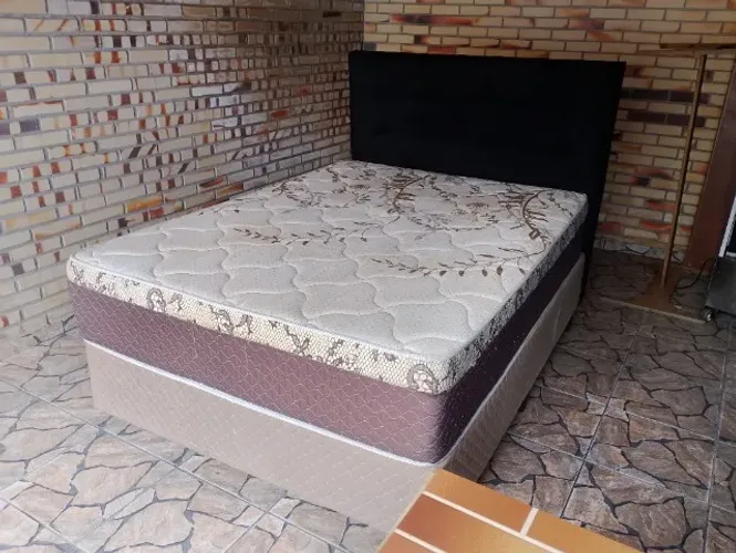 Ótima Cama box casal.... Levamos