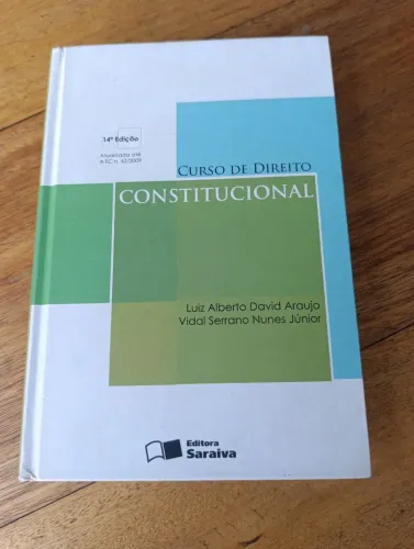 LIVRO CURSO DE DIREITO CONSTITUCIONAL 14ª EDIÇÃO. EDITORA SARAIVA CAPA DURA.