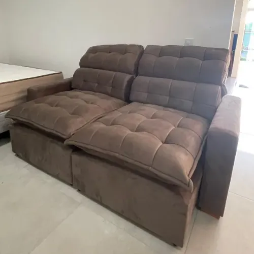 Oferta-Sofá Royal Retrátil e Reclinável - Entrega e montagem grátis p/ Fortaleza