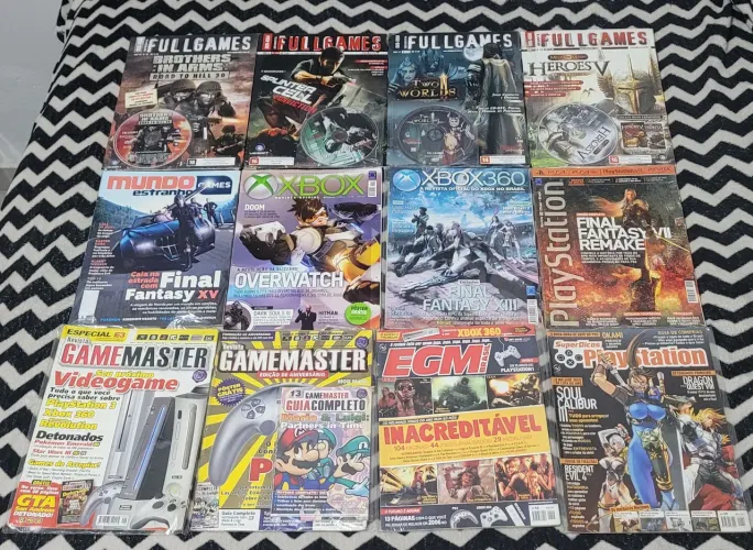 Lote 24 Revistas antigas de games