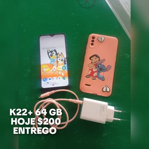 LG k22 + 64 GB top dual perfeito entrego