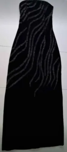 Vestido de festa - preto com strass - tam 38 e 40