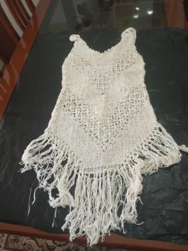 Saída de banho em crochê.