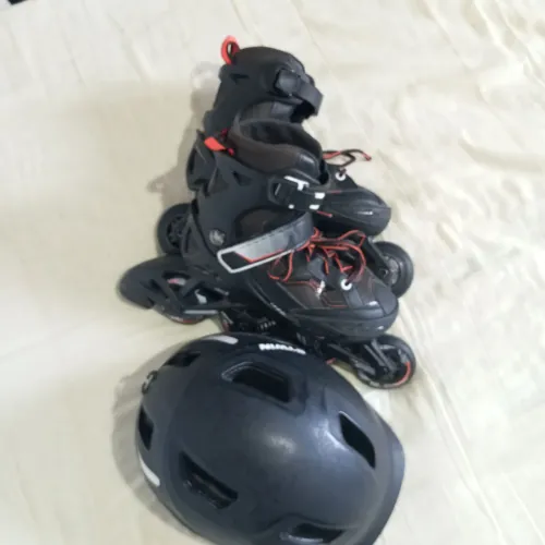 Kit patins e capacete Oxelo