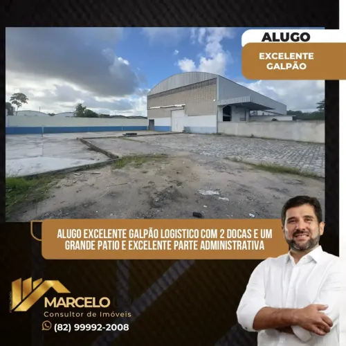 ALUGO GALPÃO DE 1.600 m² COM ÁREA DE 5.000 m² NO DISTRITO INDUSTRIAL