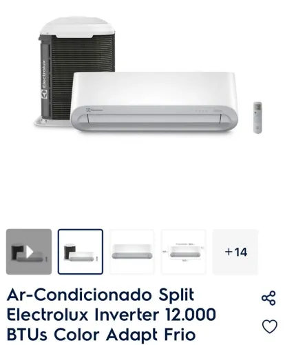 Vendo ar condicionado está novinho comprado em fevereiro
