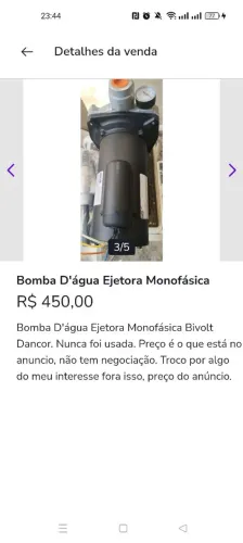 Vendo Bomba