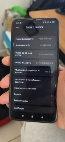 Xiaomi Poco X6 pro 512gb preto com caixa e carregador.
