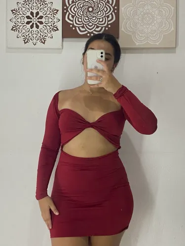 Vestido Liza Marsala