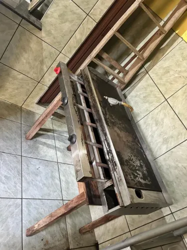 Chapa industrial 1,20 m com mangueira e registro