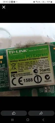 PLACA DE REDE WIFI  PARA PC NITEROI