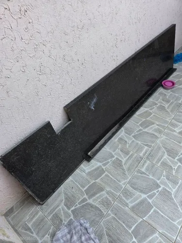 Bancada em mármore - Cor Preto São Gabriel