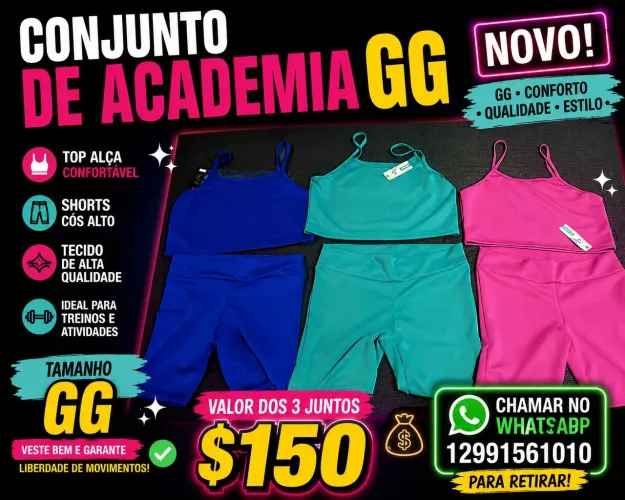 Kit de conjuntos de academia novos