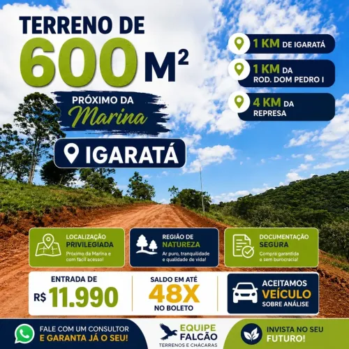 Imóvel para venda possui 600 metros quadrados em Águas de Igaratá - Igaratá - SP