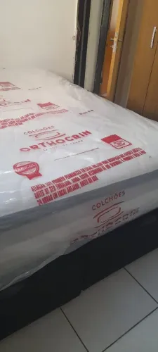Colchão Orthocrin supreme visco + baú Queen