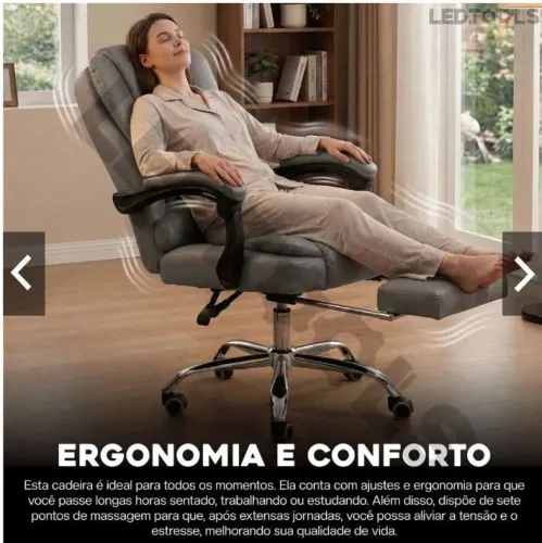 Cadeira presidente com massagem
