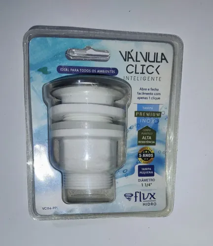 Válvula Click 1.1/4 Tampa Grande Corpo Pvc Inox