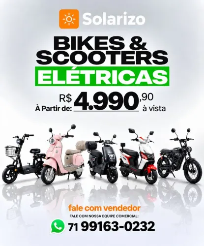 Scooter Eletrica nova na caixa - parcelamos em 21 vezes