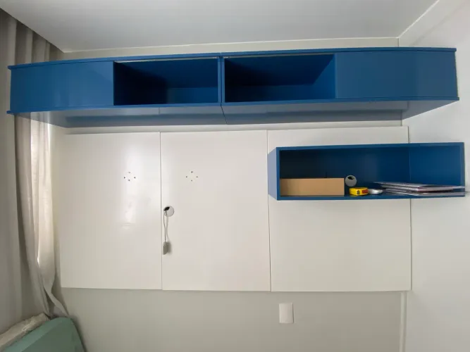 Painel de MDF com nichos - 2,20m de largura x 1m de altura