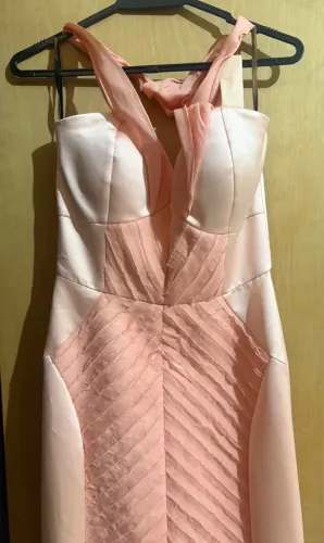 vestido vitor zerbinato rosa 34/36