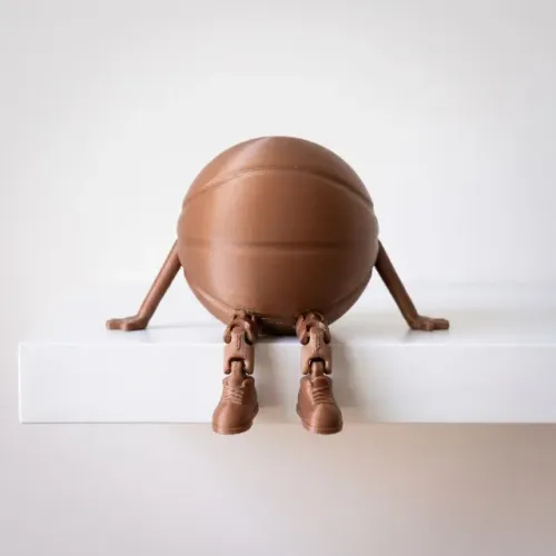 Boneco Bola de Basquete Articulado Flexível | Impressão 3D | Decoração