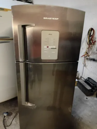 Geladeira brastemp inox ative painel digital frost free dúplex 