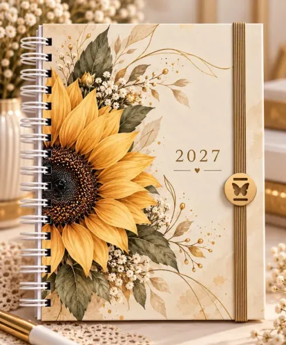 Kit com 03 agendas personalizadas 2027