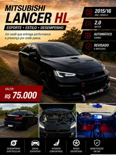 Mitsubishi Lancer HL 2.0 16V 160cv Aut. 2016