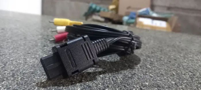 Cabo AV original e impecável Super Nintendp, N64 e Game Cube