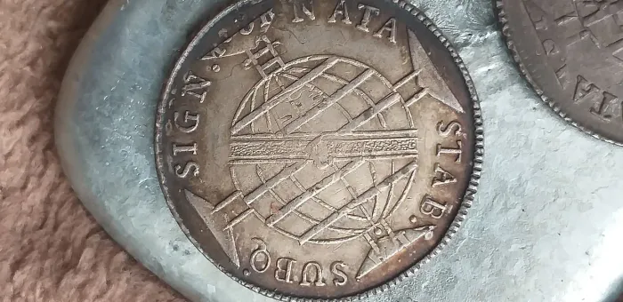 Moedas de prata 960 reis 1814.1813 B casa da moeda da BAHIA. o valor de.venda cada uma