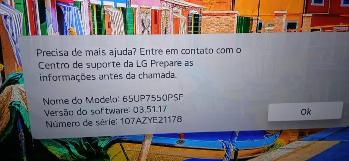 TV LG 65" 4K com Smart Magic - COM DEFEITO