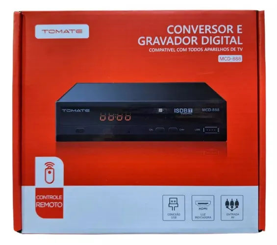 Aparelho conversor gravador tv digital Hd
