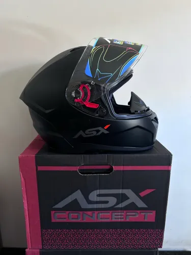 Capacete ASX solid city NOVO!!!