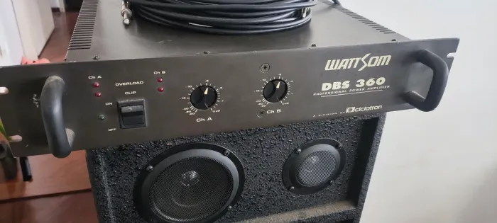 Potência Wattsom DBS 360 + 2x Cx passivas 100w