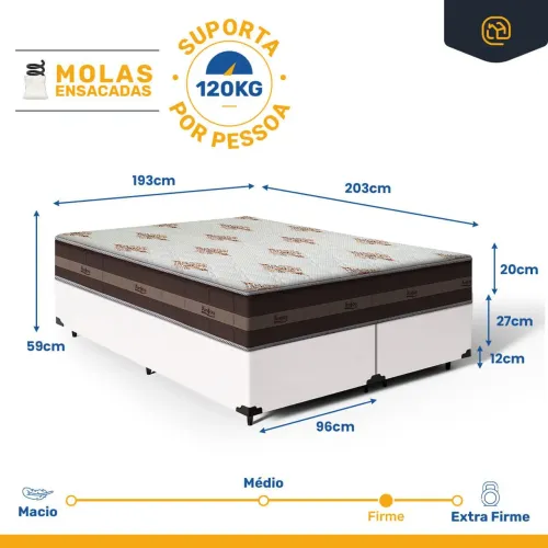 Cama King casal