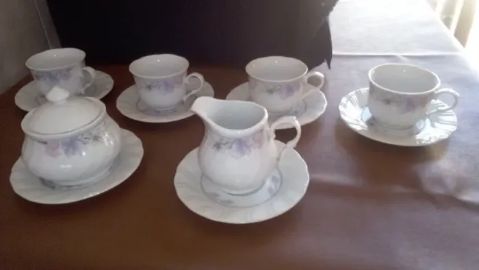 Jogo para chá em fina porcelana chinesa