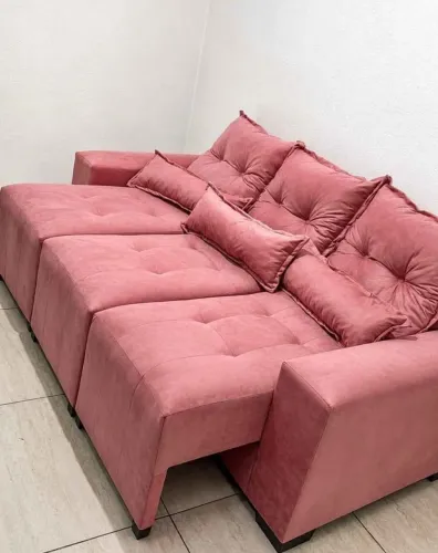 Sofa retrátil 3 lugares da fábrica