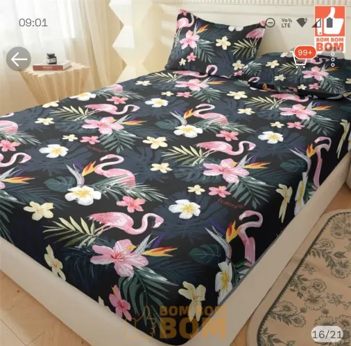 Lençol com elástico para cama Queen