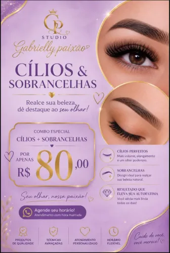 Cilios e sombrancelha 