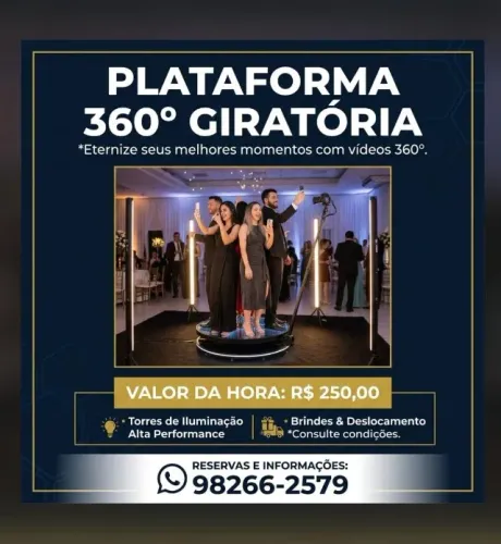 Plataforma 360 Iluminação em Torres de Led