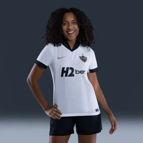 Camisa Feminina Atletico Mineiro Branca 2026 - Nova na Etiqueta - P ao GG