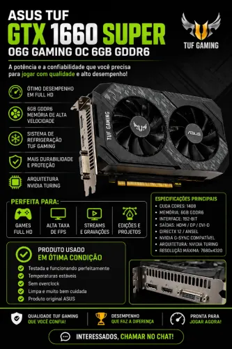 ? ASUS TUF Gaming GTX 1660 SUPER OC 6GB GDDR6
