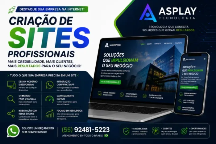 ? CRIAÇÃO DE SITES PROFISSIONAIS PARA EMPRESAS