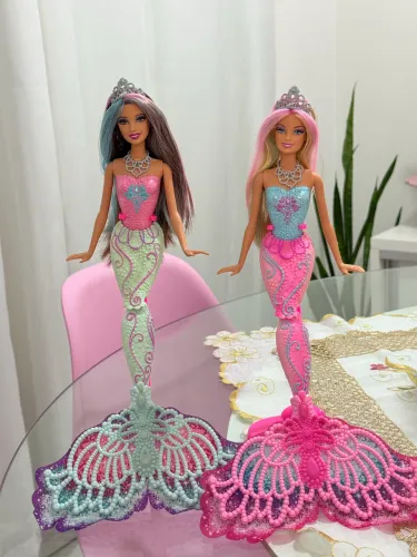 bonecas barbie sereias com mini chelsea