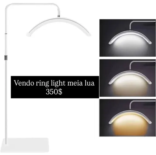 Ring light meia lua