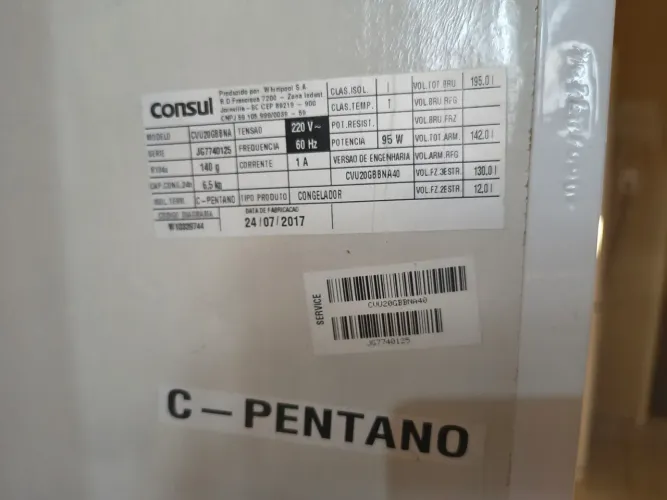 Freezer vertical Consul