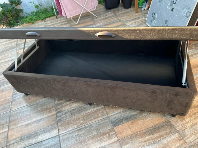 Box Bau Solteiro com colchao